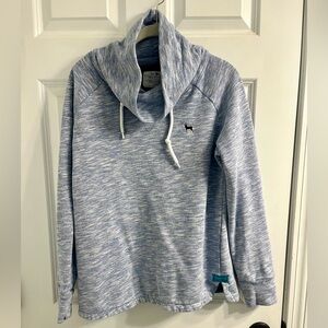 The Black Dog light blue and white Pullover